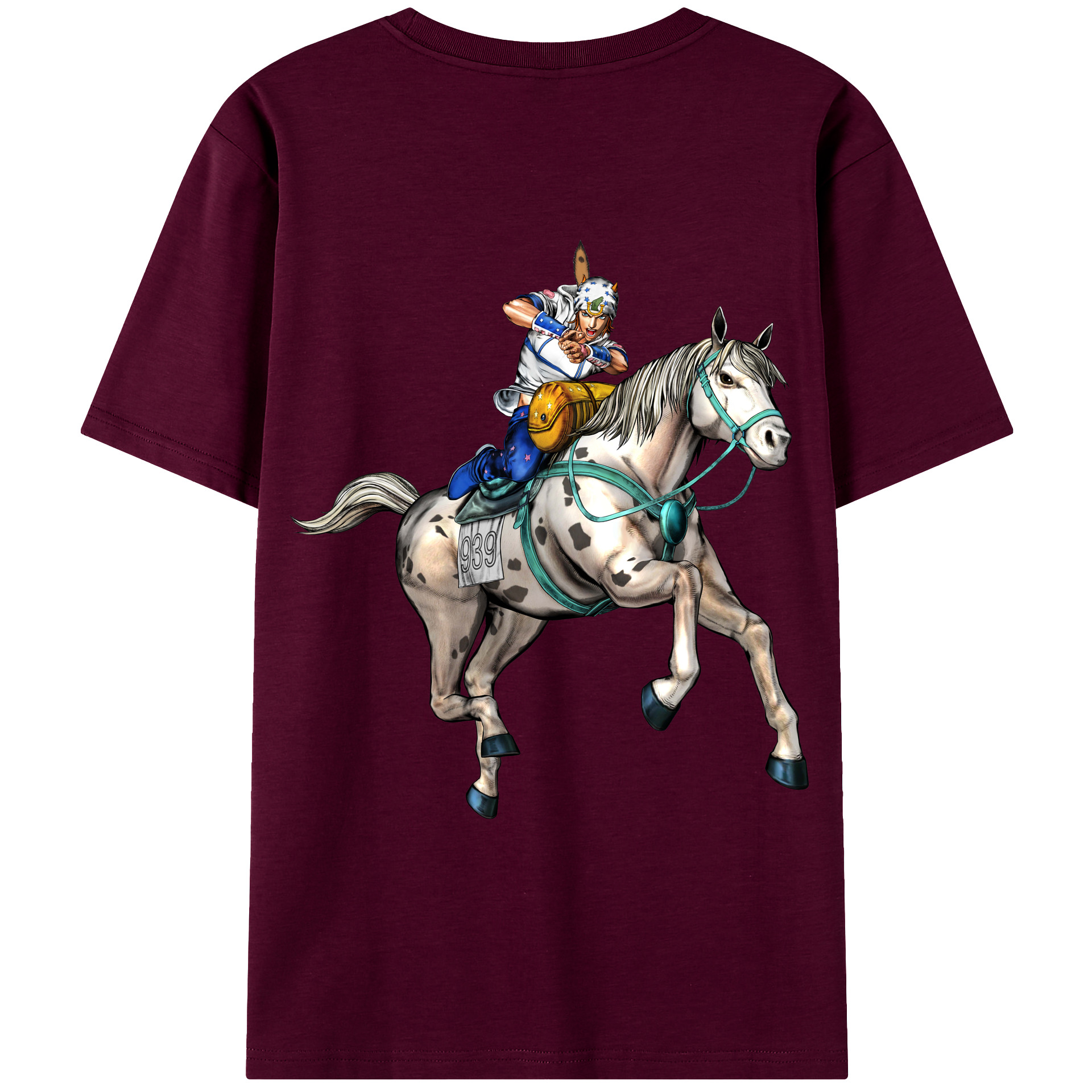 （画像用） ジョジョの奇妙な冒険 ジョナサン?ジョースター JoJo's Bizarre Adventure Jonathan Joestar レディース半袖Tシャツ(バックプリント)